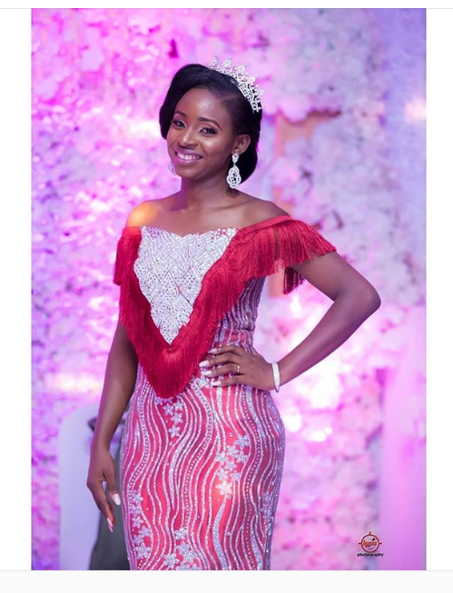 Nigerian wedding reception sales gown